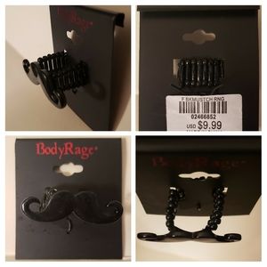 Body Rage mustache stretch Band Ring